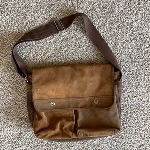 Wilson Leather Suede Messenger Bag